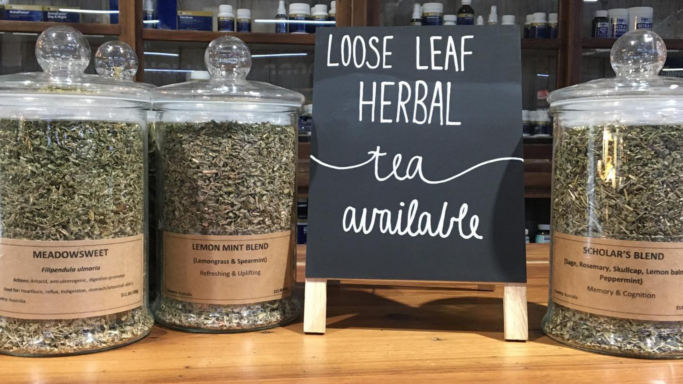 Loos leaf herbal tea cannisters